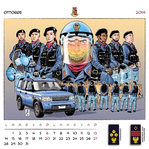 Calendario Polizia di Stato 2019