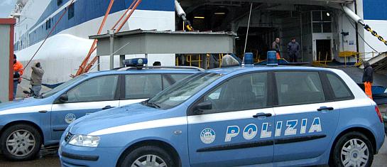 Polizia di Stato presso il Porto di Salerno