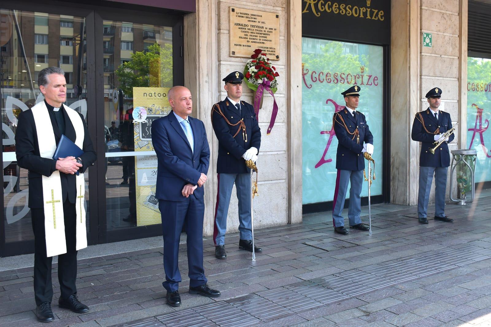 Padova 16.05.2022 Commemorazione Agente Scelto della Polizia di Stato Arnaldo TREVISAN