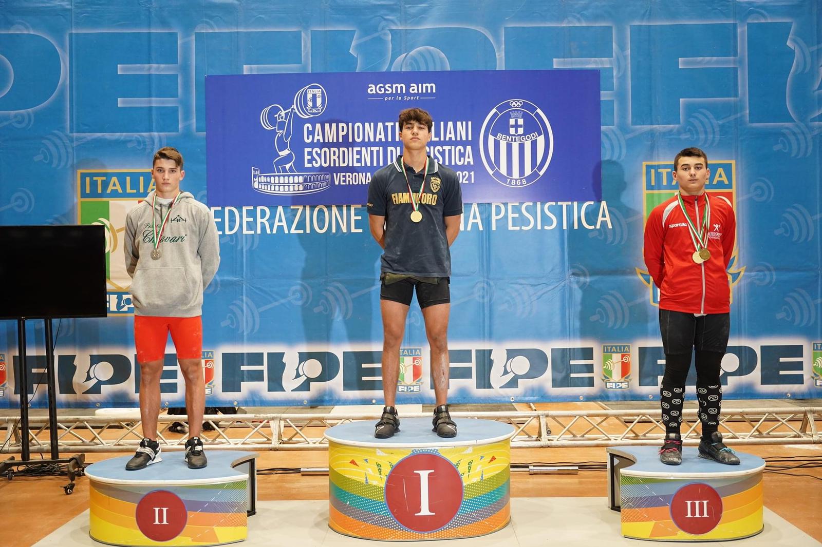Caltanissetta, sezione giovanile di pesistica Fiamme Oro della Polizia di Stato: Gabriele La Barbera Campione Italiano under 15.