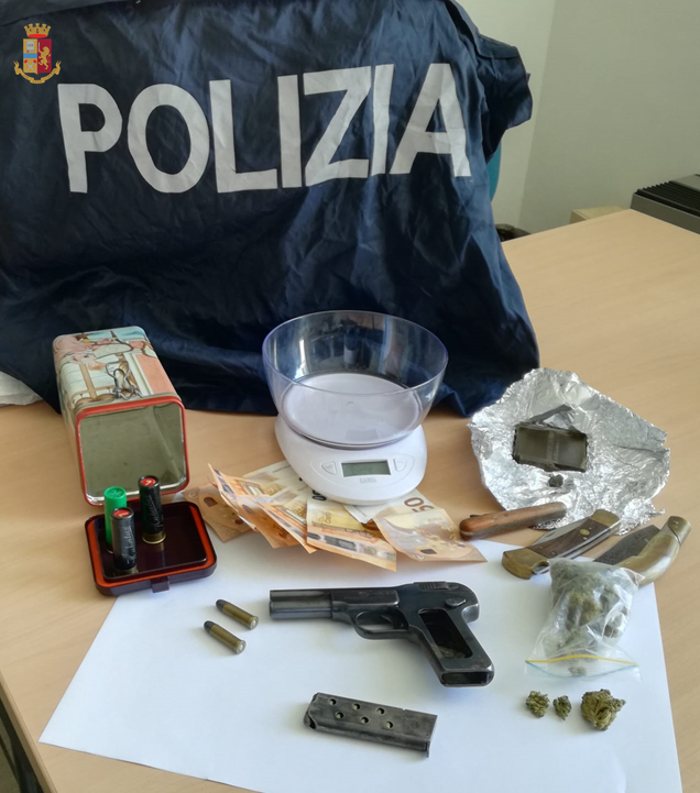 Sanremo: ennesimo arresto della Polizia di Stato per armi, munizioni e droga.