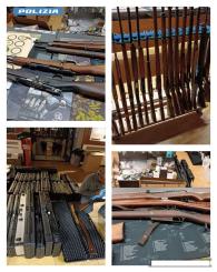 Controllo di armi, munizioni ed esplosivi - Centinaia di armi da fuoco, munizioni ed esplosivi sequestrati dalla Polizia
