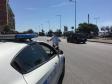 Posto di controllo della Polizia Municipale in Piazza della Concordia a Salerno