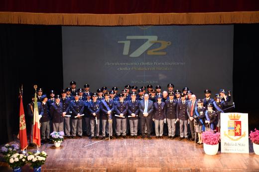 Vercelli, si è celebrato oggi il 172° Anniversario della fondazione della Polizia di Stato
