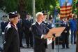 Foto della cerimonia commemorazione Agenti Polizia Bandiera e De Marco