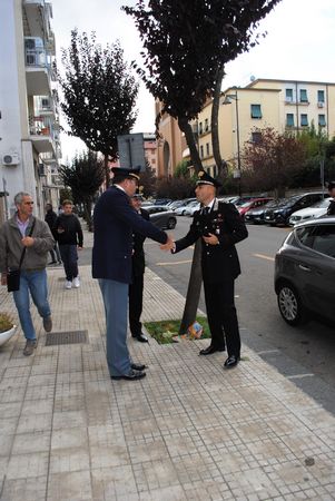 Visita del Tenente Colonnello ISSMI Piero Sutera  alla Questura di Cosenza.
