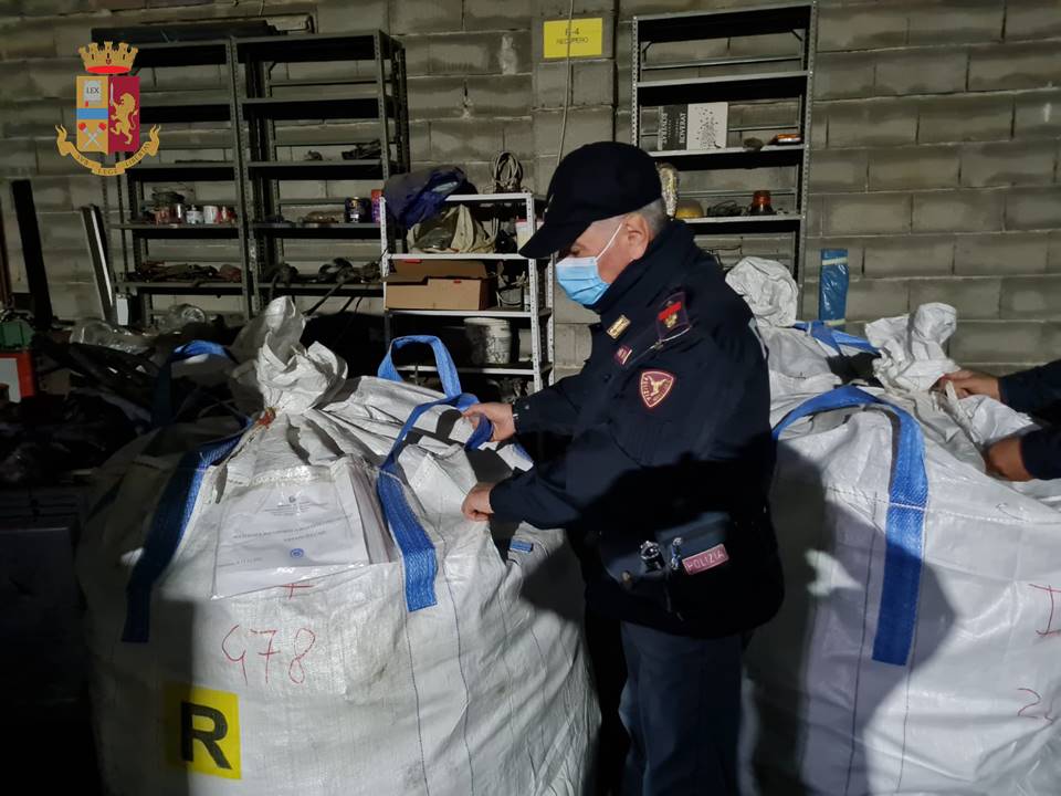 Messina: la Polizia sequestra oltre 3 tonnellate di rame  di illecita provenienza
