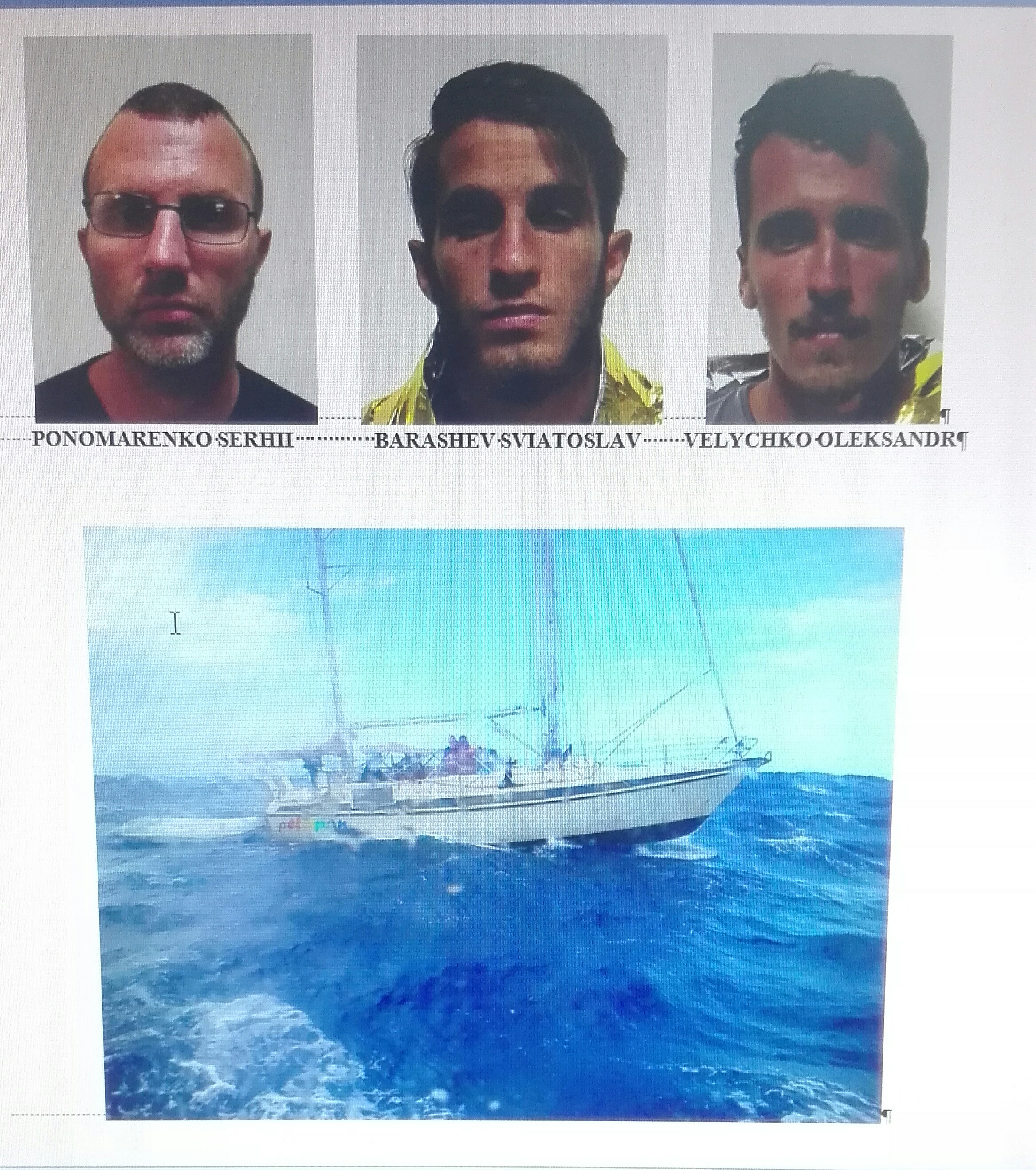 Arrestati ed imbarcazione
