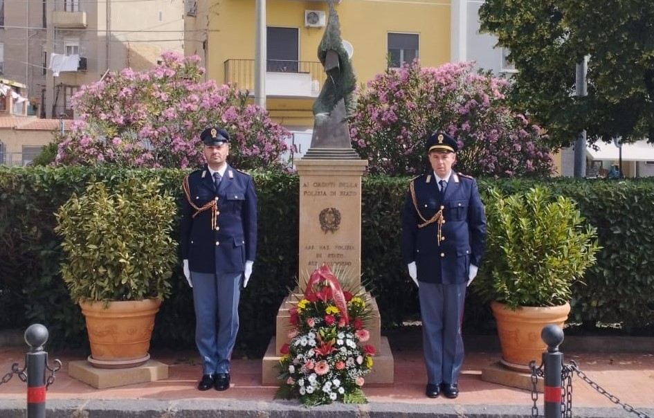 commemorazione ispettore superiore Salvatore Falzone vice sovrintendente Michele Pilato