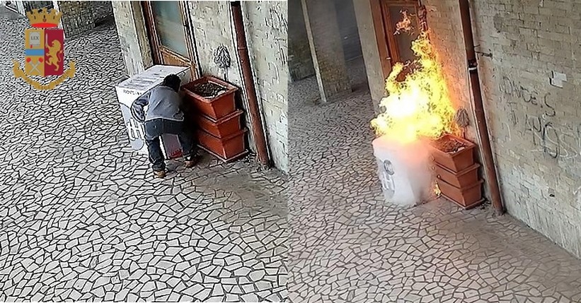 Carrara - La Polizia di Stato individua e denuncia l’autore dell’incendio appiccato all’esterno di una pasticceria di Avenza
