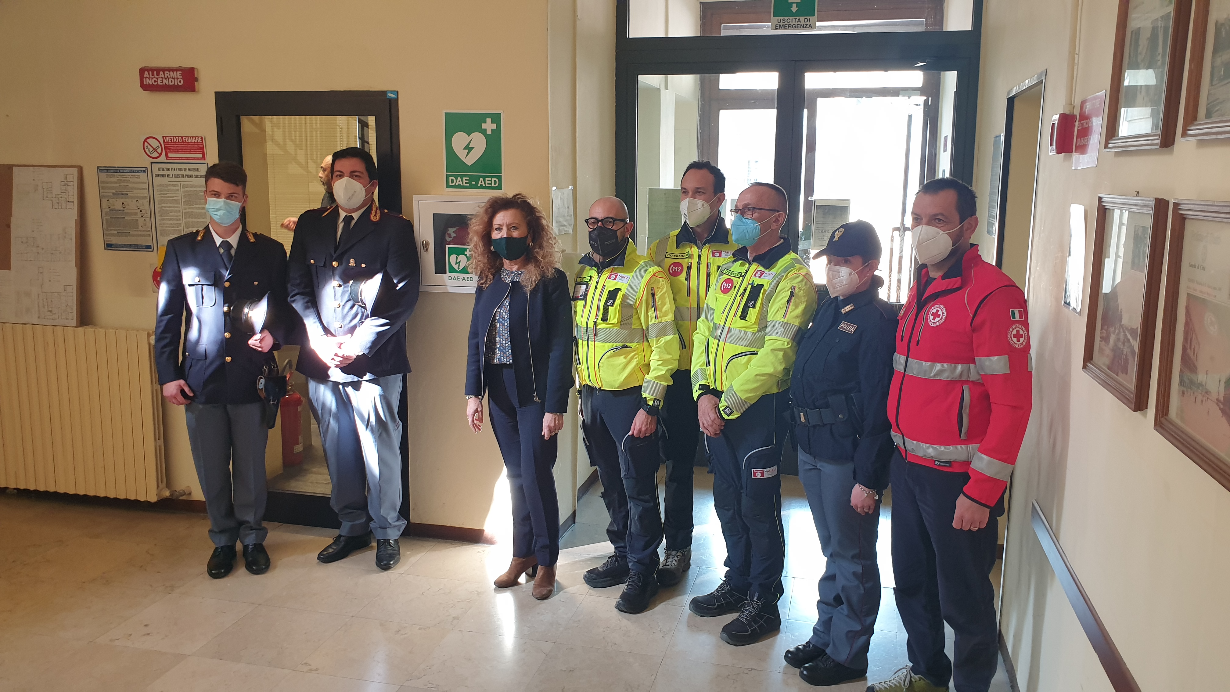 Accordo di collaborazione tra la Questura di Mantova e la Croce Rossa Italiana - Attivato defibrillatore in Questura