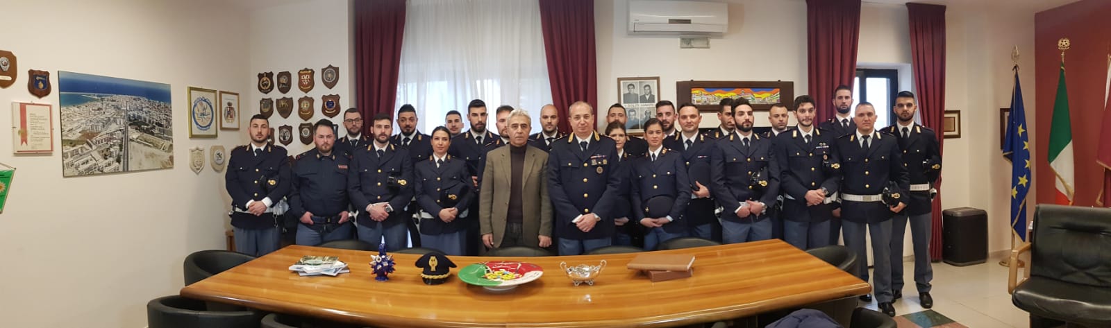 Presentazione dei 28 nuovi poliziotti assegnati alla Questura di Crotone