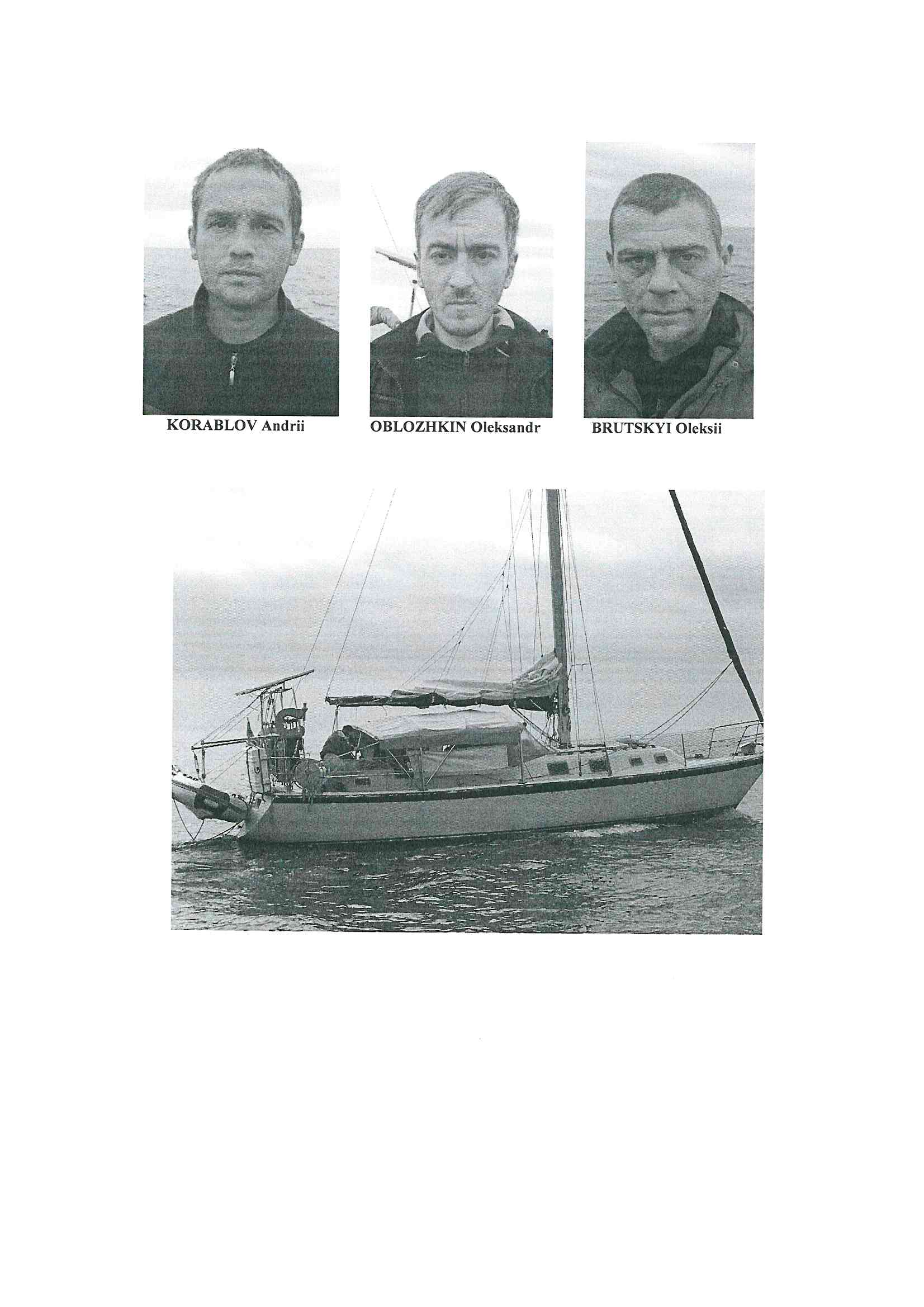 Foto arrestati ed imbarcazione
