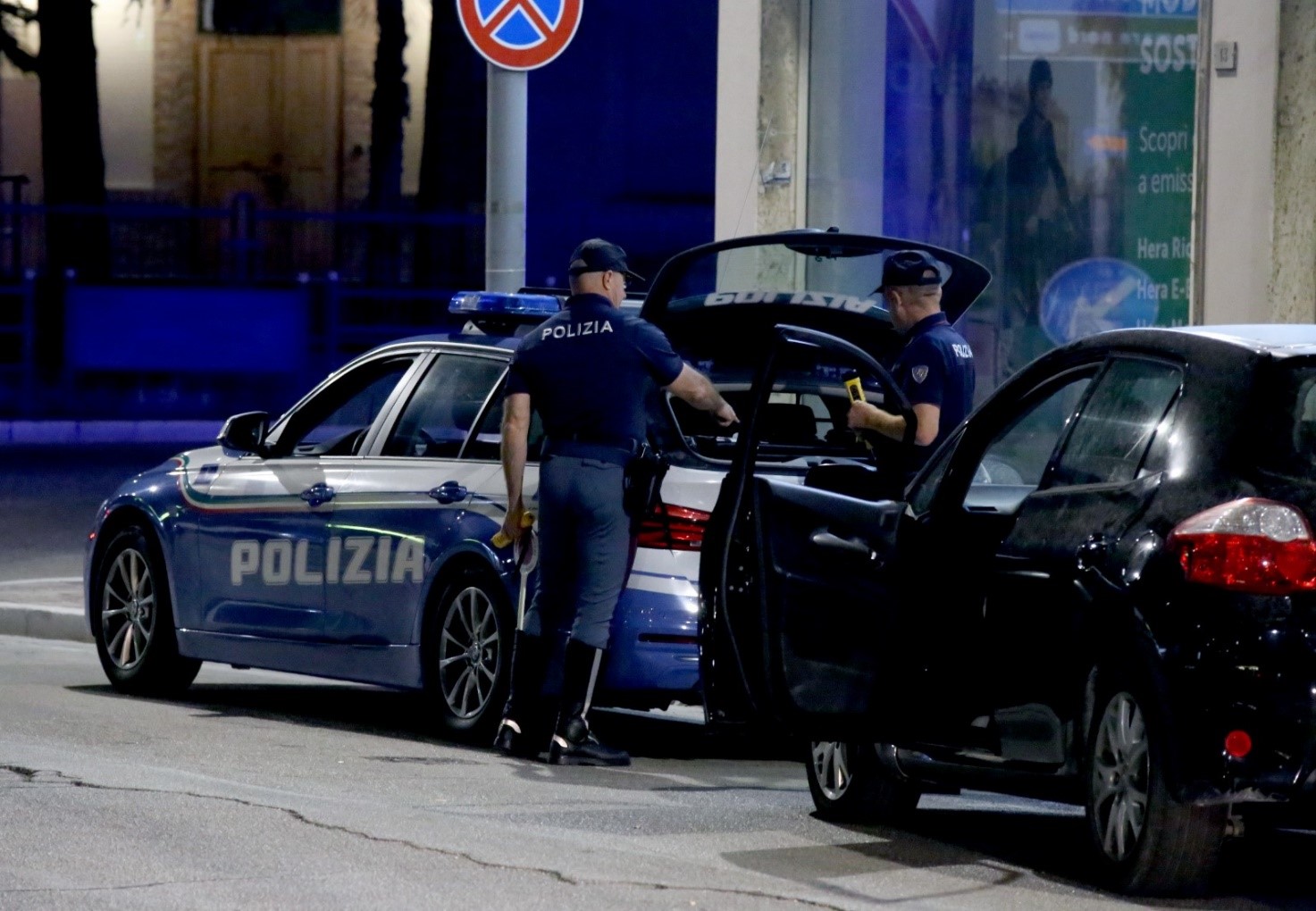 Civitanova: Posto di controllo