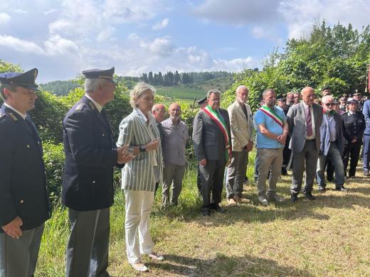 23 giugno 2022 presso il cippo commemorativo sito in località Nugola ricordati  i martiri della furia Nazi- fascista, alla memoria del S.T. “ V. Labate “