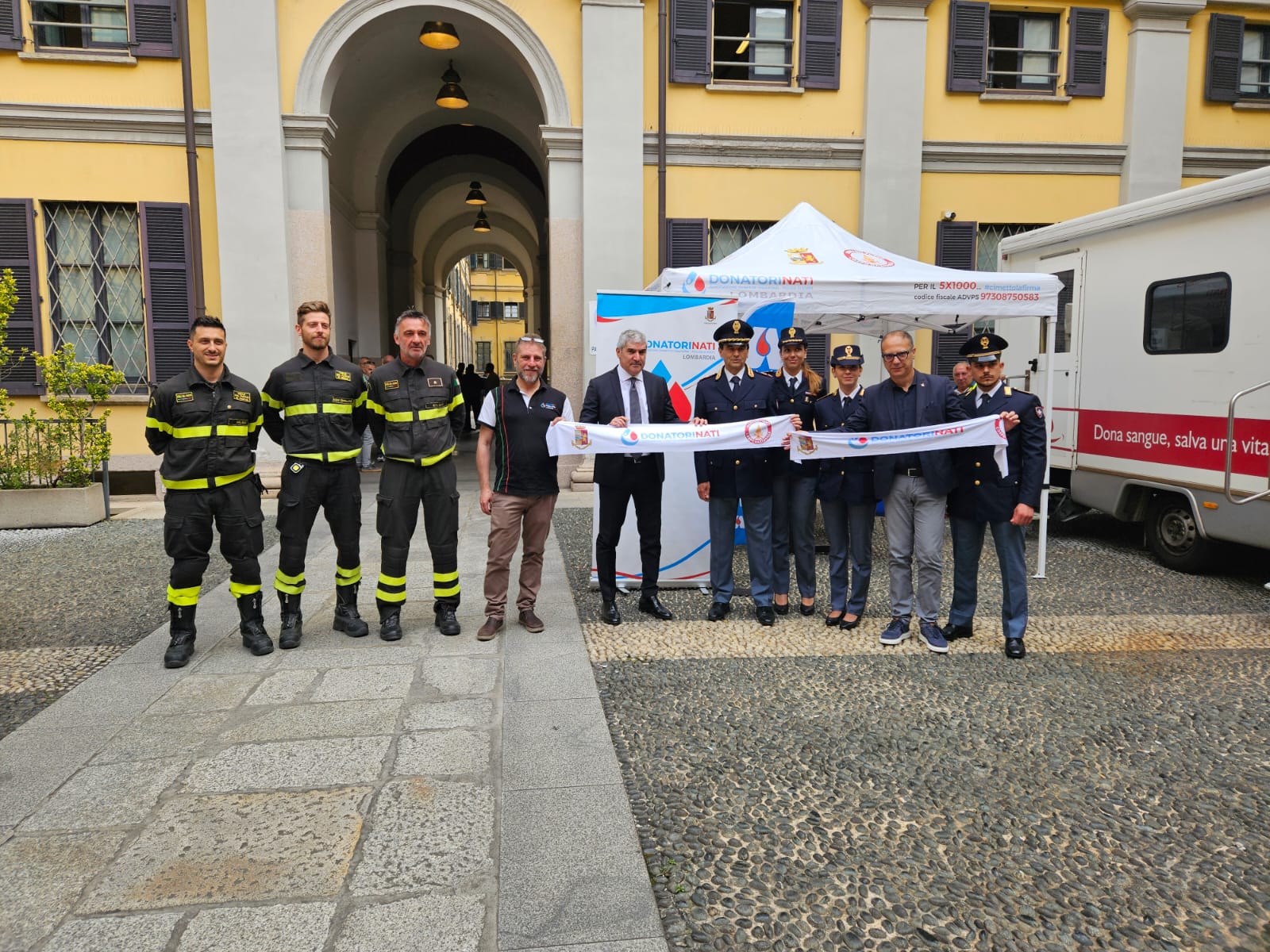 Milano: la Polizia di Stato per la Giornata Mondiale del Donatore di Sangue