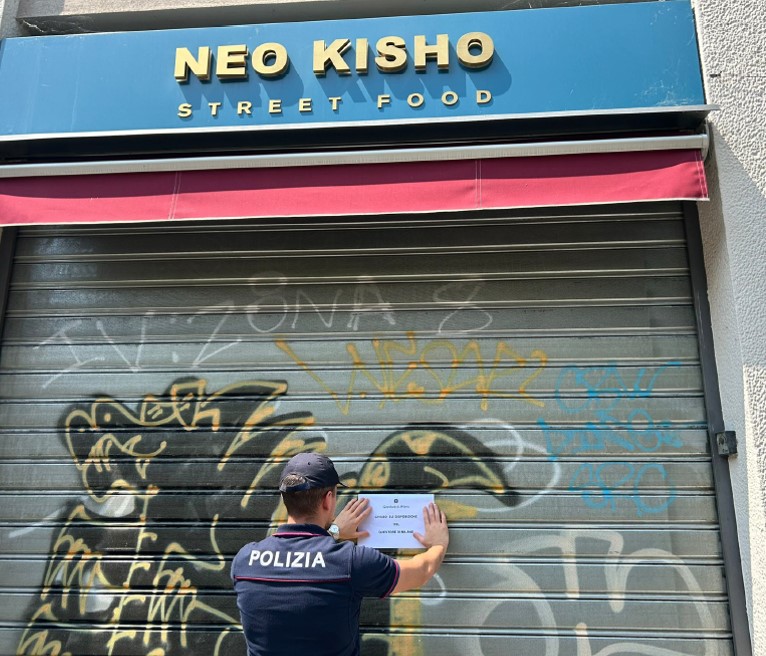 Il Questore di Milano sospende la licenza per 3 gg al “New Kisho”