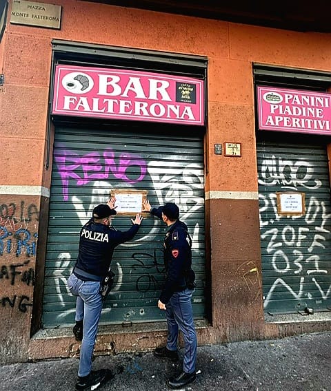 Il Questore di Milano sospende la licenza per 15 gg al Bar Falterona