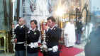 Un momento della cerimonia al Duomo di Salerno