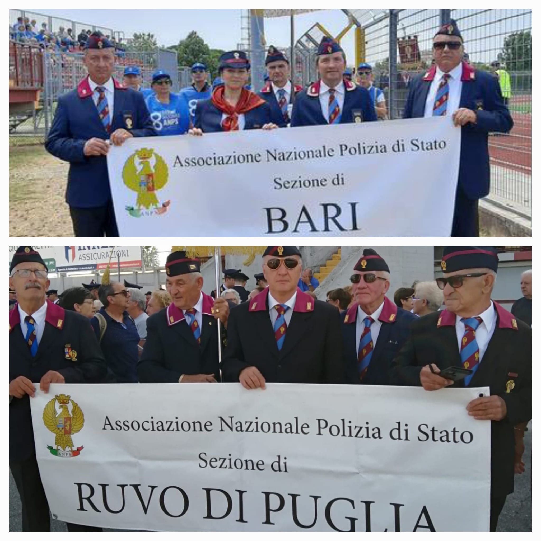 VIII Raduno Nazionale dell’Associazione Nazionale Polizia Di Stato, presenti anche le nostre Sezioni di Bari e Ruvo di Puglia