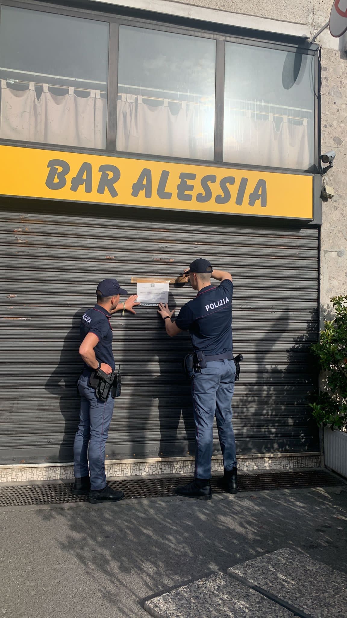 Chiusura Bar Alessia