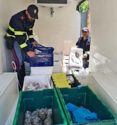 La Polizia di Stato sequestra pesce  avariato