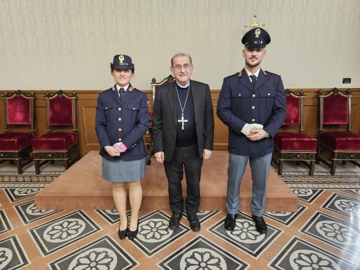 L'Arcivescovo di Milano monsignor Mario Delpini riceve la Polizia di Stato