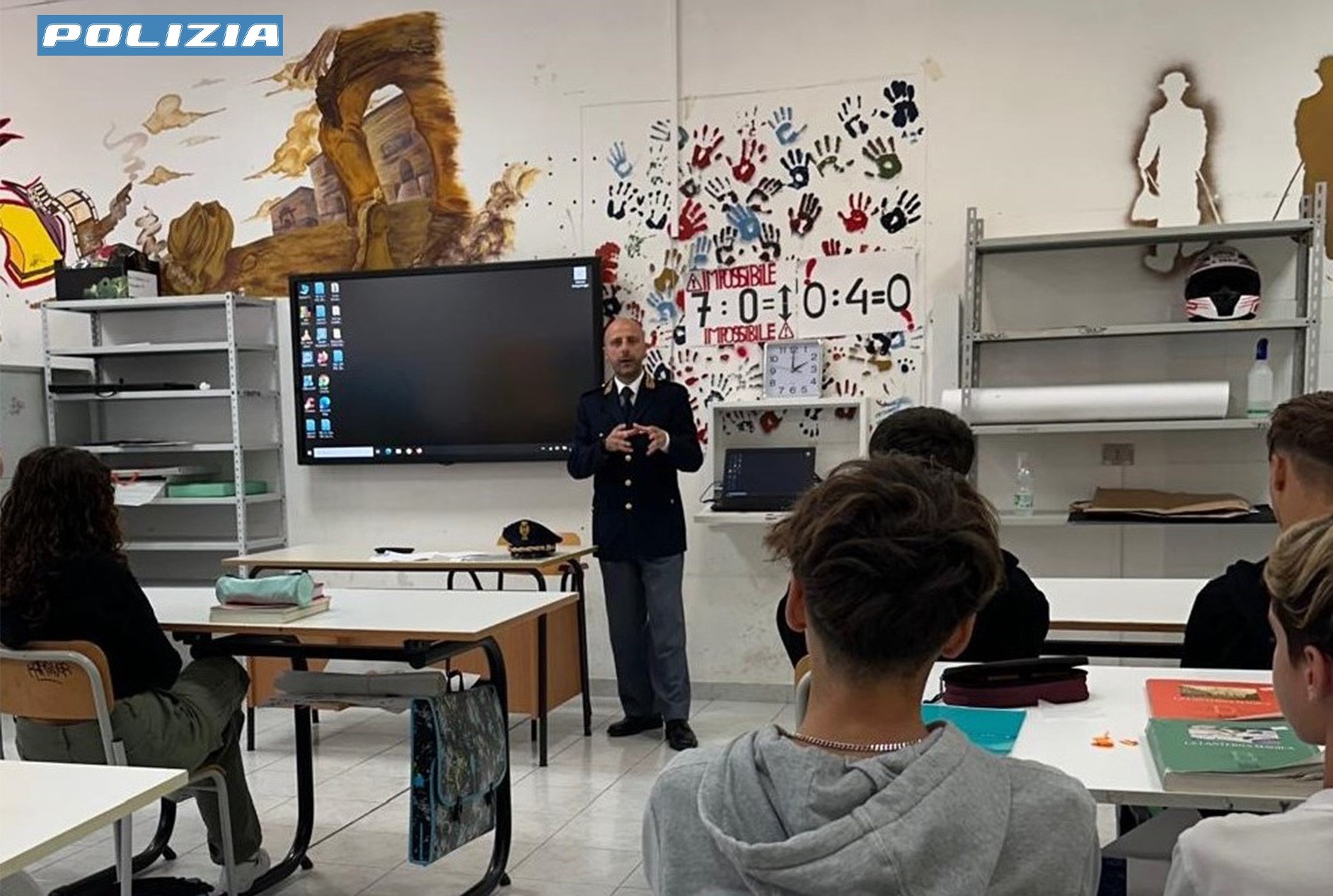 MODICA. ALL’IIS “GALILEI-CAMPAILLA” LA QUESTURA DI RAGUSA CON GLI STUDENTI PER UN INCONTRO SUL TEMA DELLA VIOLENZA GIOVANILE.