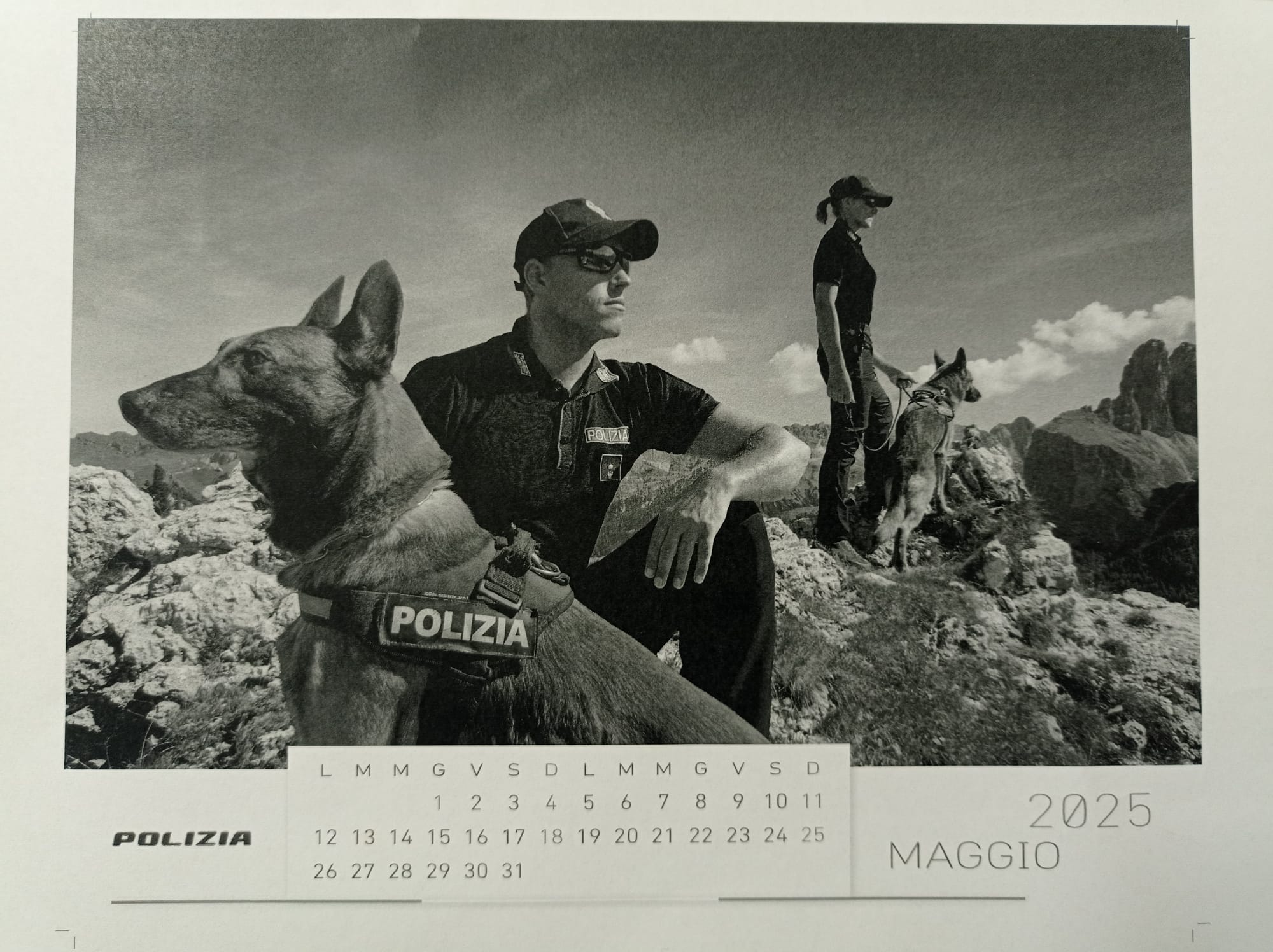 Calendario della Polizia di Stato 2025