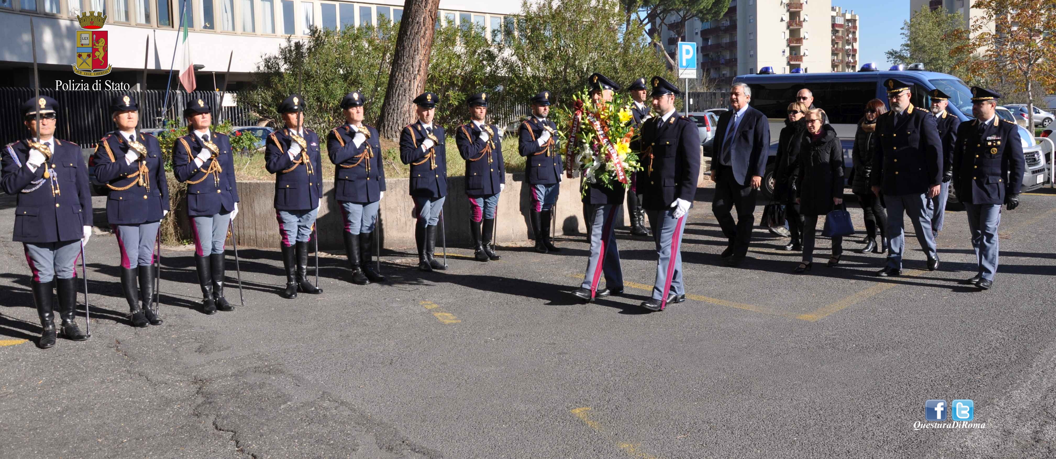 La Questura commemora l agente Ciro Capobianco e il maresciallo