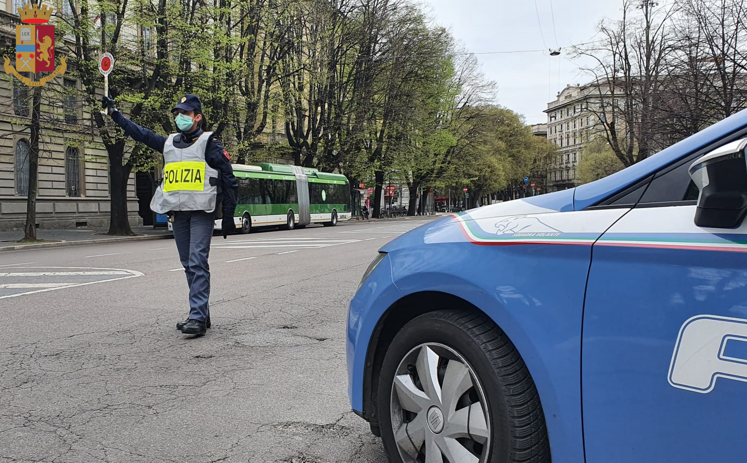 Emergenza Covid-19: proseguono senza sosta i posti di controllo della Polizia di Stato per le vie di Milano