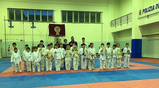 Karate: esami di cintura  per i giovanissimi atleti della Sezione Giovanile Fiamme Oro della Polizia di Stato.