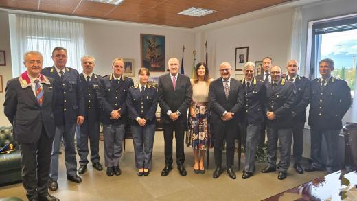 Polizia di Stato di Pordenone. Il nuovo Prefetto della Provincia in visita in Questura