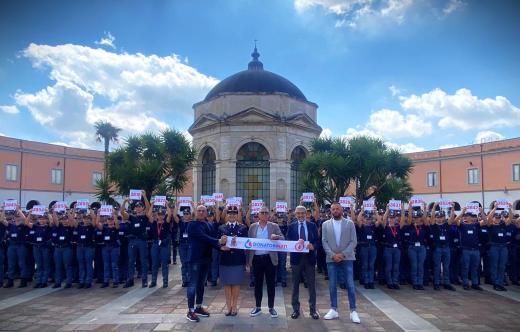 Il Questore alla Scuola allievi agenti di Caserta per la presentazione della “Maratona del Donatore”