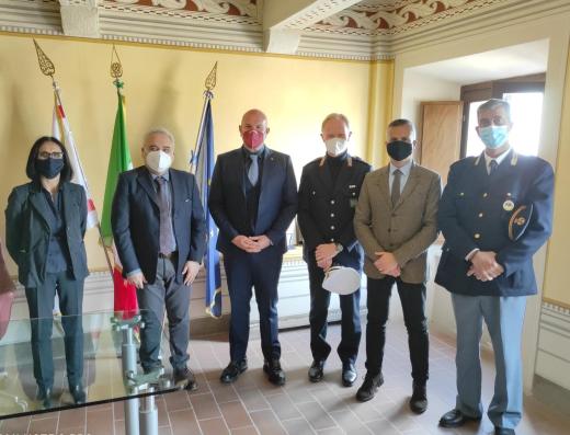 Questura di Livorno: il Questore Massucci conosce il Sindaco di Rosignano