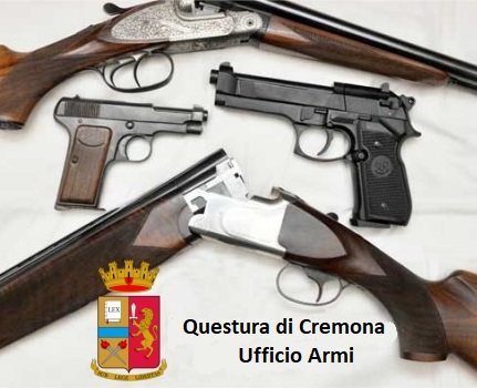 Questura di Cremona: certificazione medica per la detenzione delle armi.