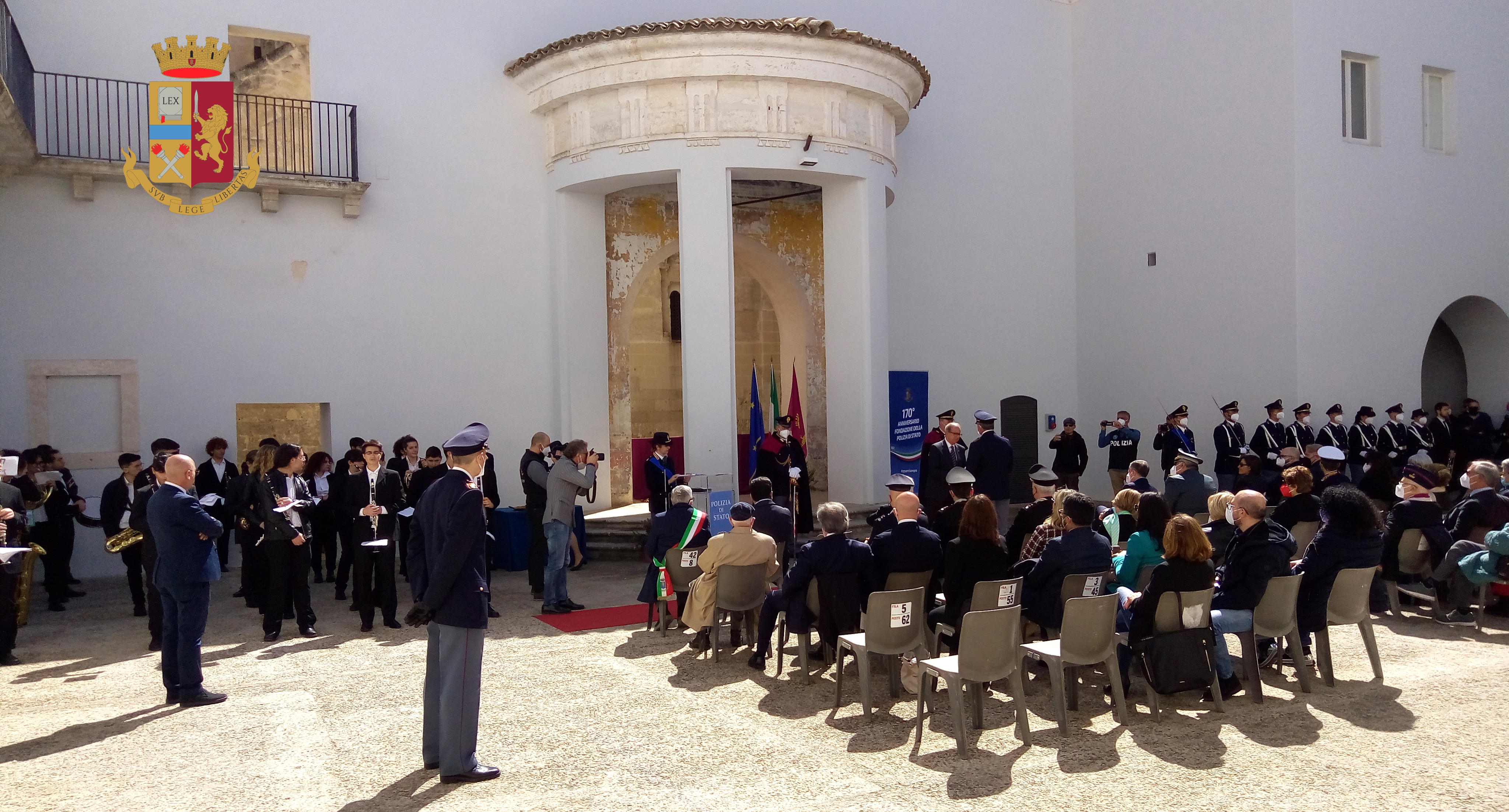 Celebrato a Matera il 170° anniversario della fondazione della Polizia