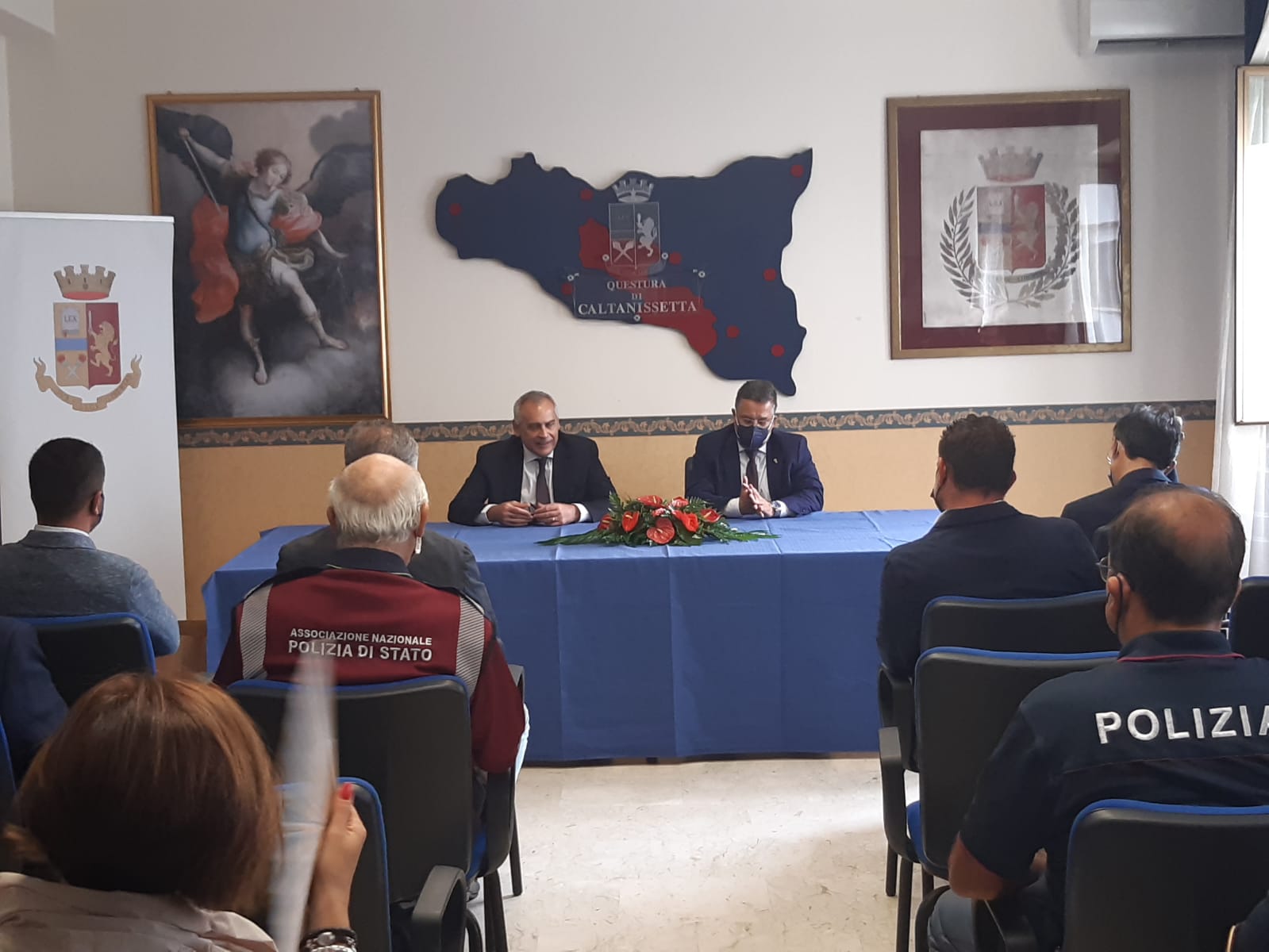 Il Capo della Polizia – Direttore Generale della pubblica sicurezza, Prefetto Lamberto Giannini in visita nella provincia di Caltanissetta.