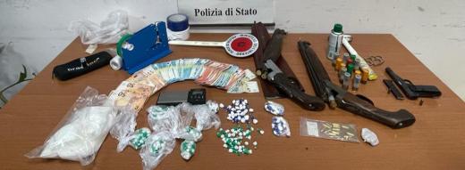 Questura di Caserta: Santa Maria Capua Vetere, spara con un fucile a canne mozze, arrestato dalla Polizia di Stato per tentato omicidio.