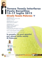 locandina torneo tennis interforze