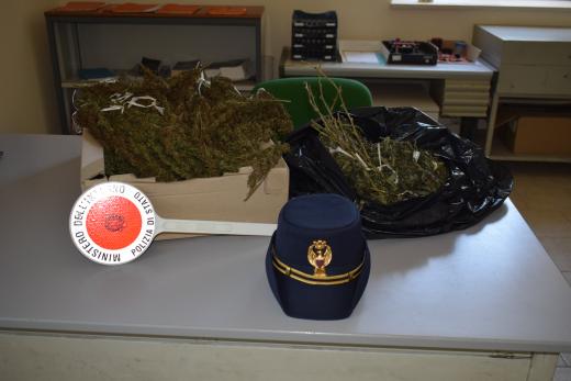 Polizia di Stato-Trani: Arrestato perché trovato in possesso di oltre 3 kg di marijuana.