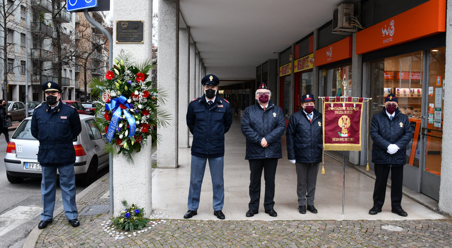 Celebrazioni in memoria dei tre Agenti Caduti all'Antivigilia di Natale del 1998 a Udine.