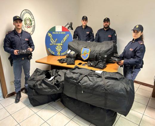 Oltre 47kg di bulbi di papavero sequestrati dalla Polizia di Frontiera di Tarvisio (Udine)