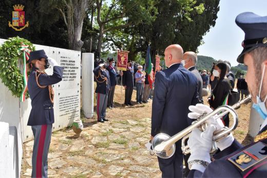 Questura di Livorno:23 giugno 2021 Cippo commemorativo a Nugola