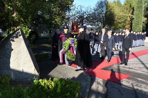 PERUGIA - COMMEMORAZIONE DEI DEFUNTI. LA POLIZIA DI STATO DI PERUGIA RICORDA I CADUTI E TUTTE LE VITTIME DEL DOVERE.