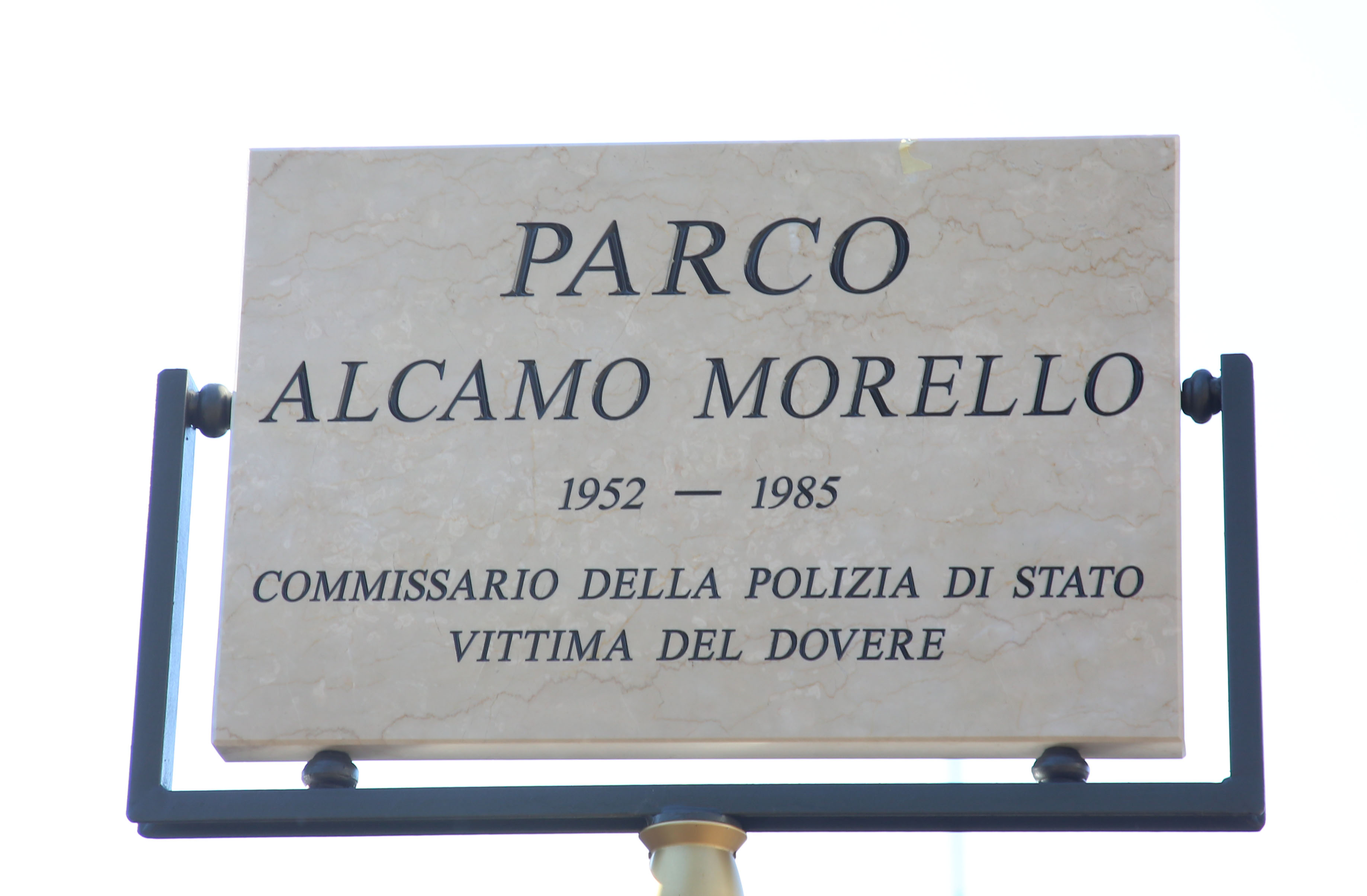 Il Capo della Polizia  a Brescia per l'intitolazione del parco Morello Alcamo e l'apertura della mostra 