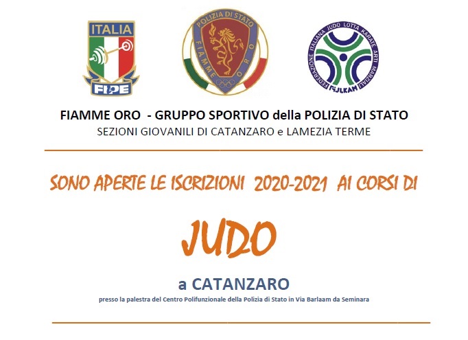 corsi judo 2021-2022 Fiamme Oro Catanzaro