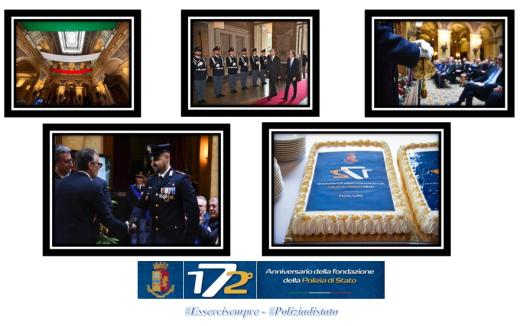 172° Anniversario della Fondazione della Polizia.