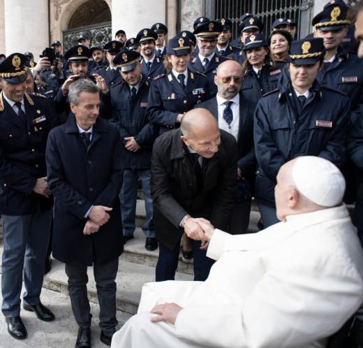 La Polizia di Stato incontra al Vaticano Papa Francesco