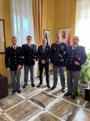 Il Questore di Cuneo saluta i nuovi Vice Ispettori della Polizia di Stato assegnati alla Questura